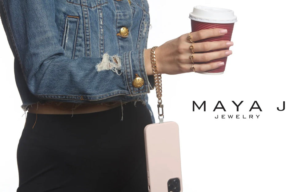 Maya J PEARL LINK WRISTLET WHITE
