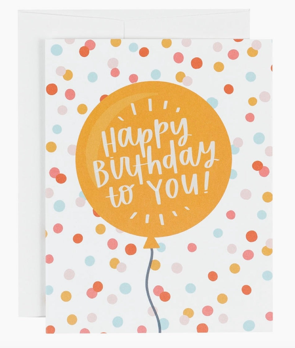 Happy Birthday Balloon Greeting Card