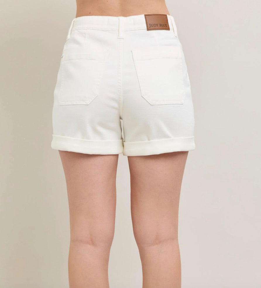 Gabby White Shorts