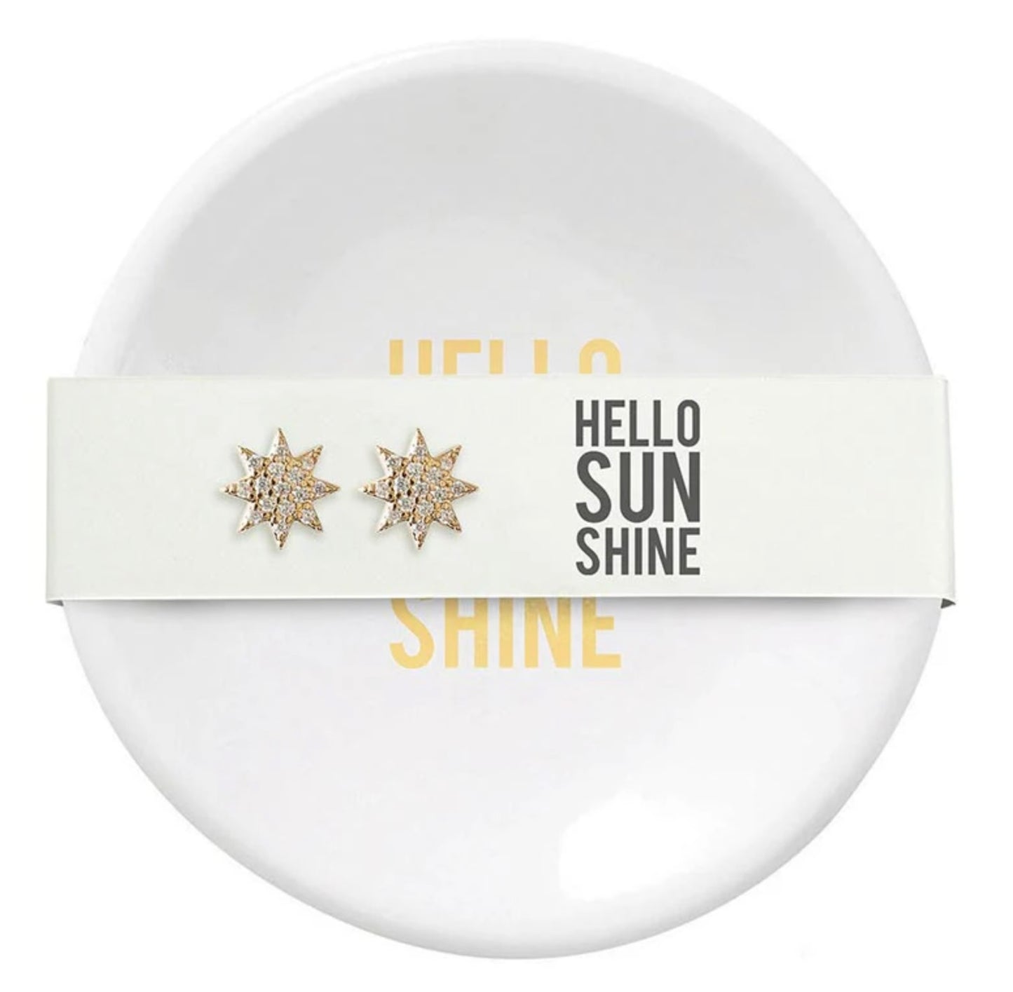 Earrings and Tray-Hello Sunshine
