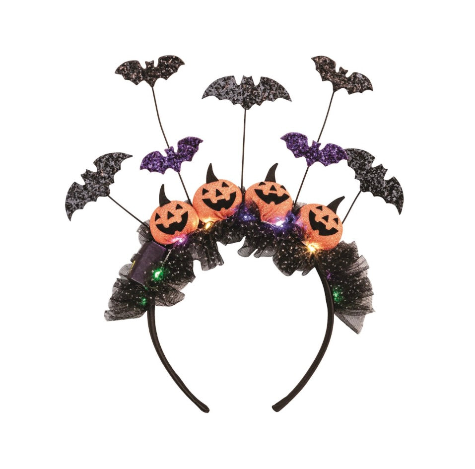 PUMPKIN LIGHT UP TACKY HEADBAND