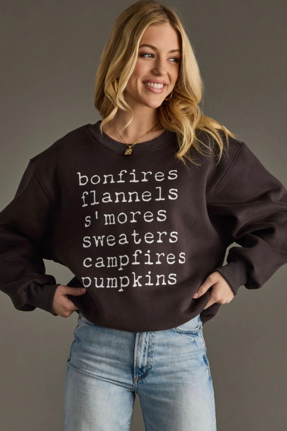 Charcoal "Bonfires" Sweatshirt