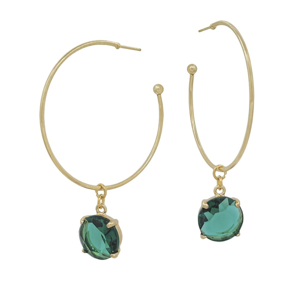 Shyla Emerald Earrings