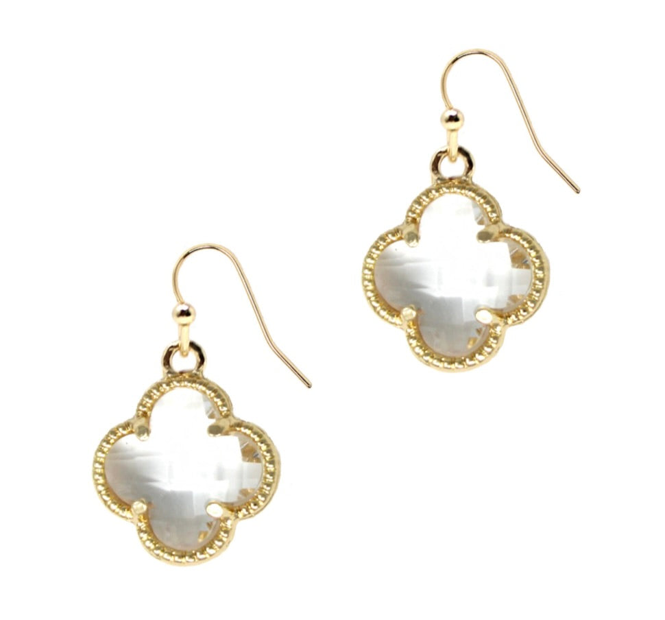 Puma God Clear Earrings