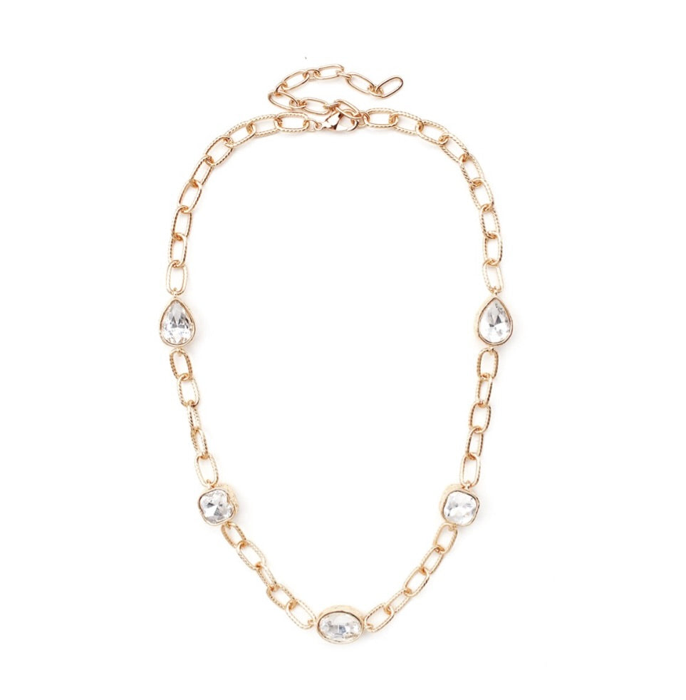 Bam Gold Clear Necklace