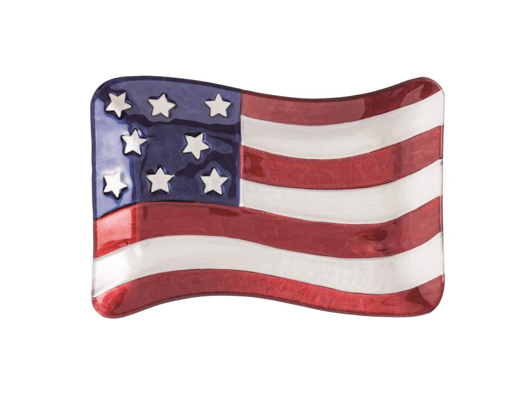 AMERICAN FLAG PLATE