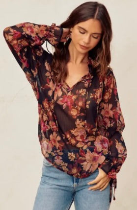 Nightfall Tie Detail Blouse