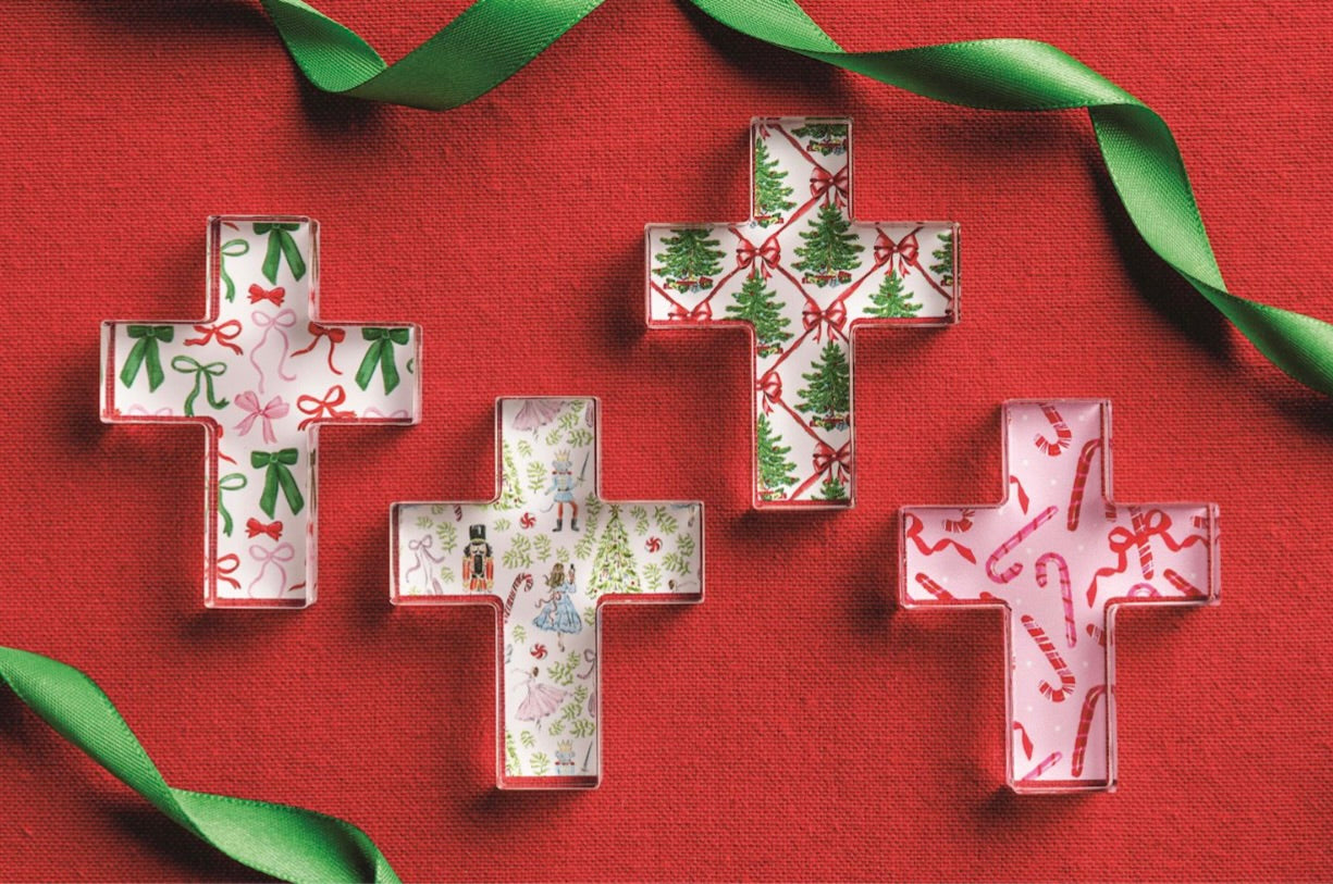 MINI ACRYLIC CHRISTMAS CROSS