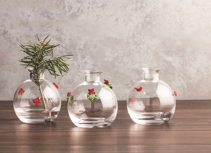 BOW GLASS ICON BUD VASE