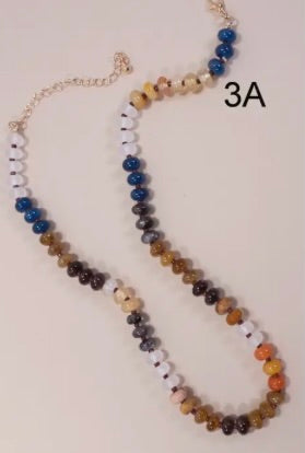 Natural Agate Glass Semi Precious Bead-3A
