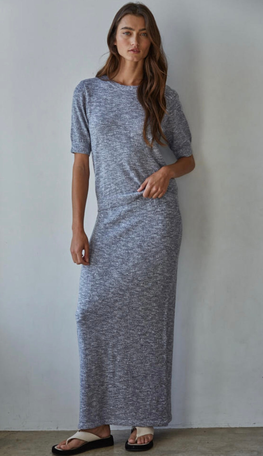 Aelin Skirt-Heather Gray