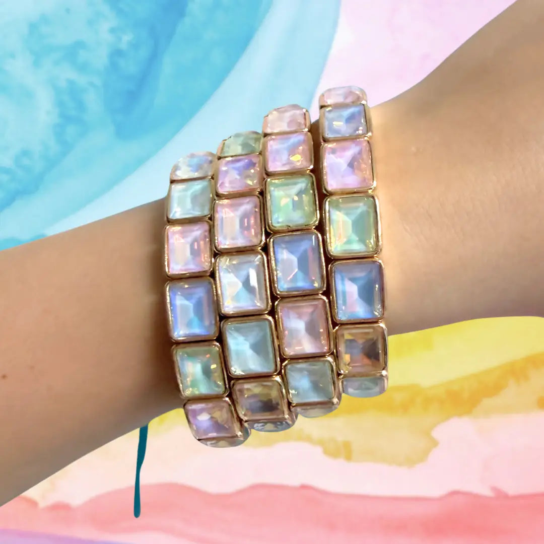 Taylor Shaye Linda Bracelet-Rainbow