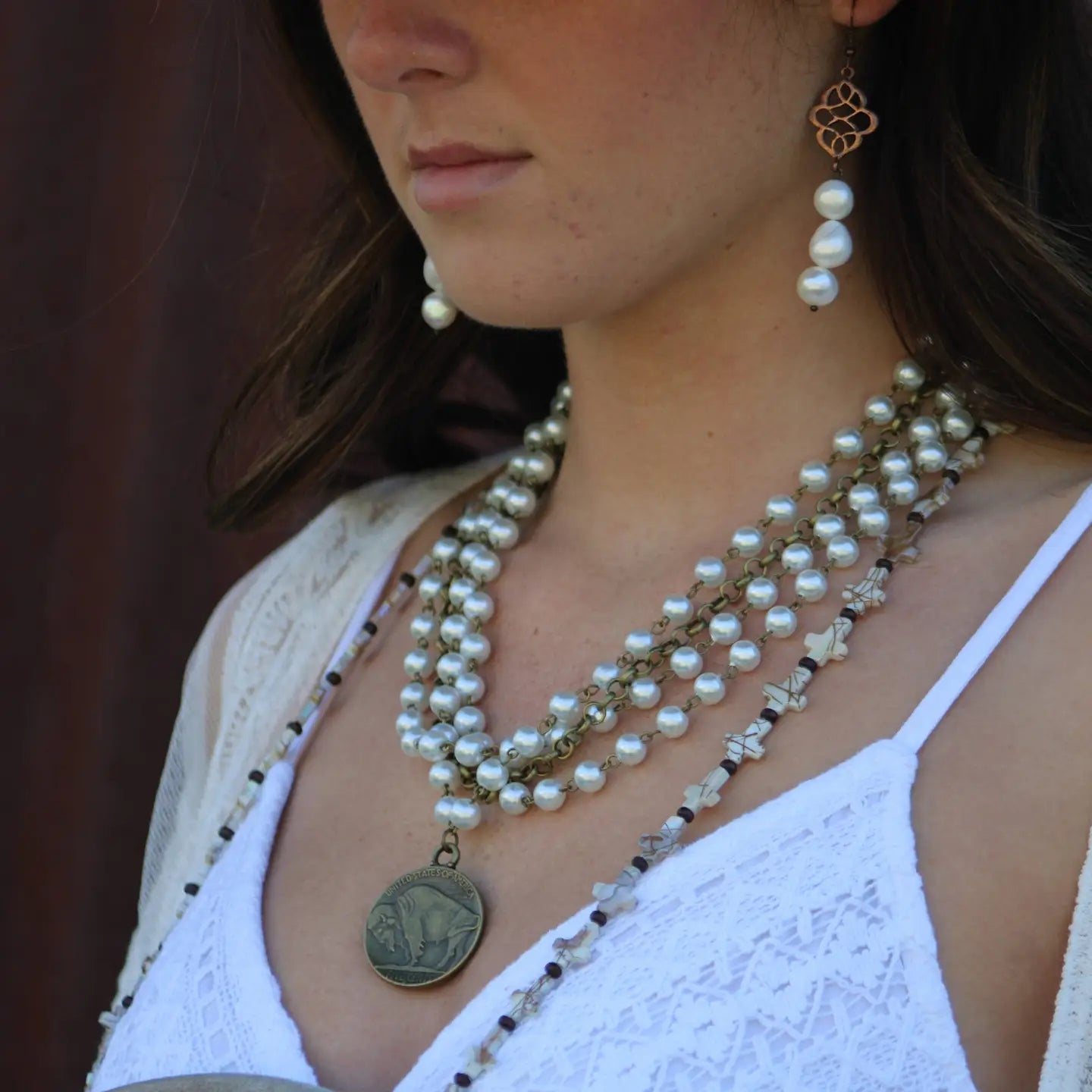 Genuine Freshwater Potatoe Pearl Earrings Wedding Collection