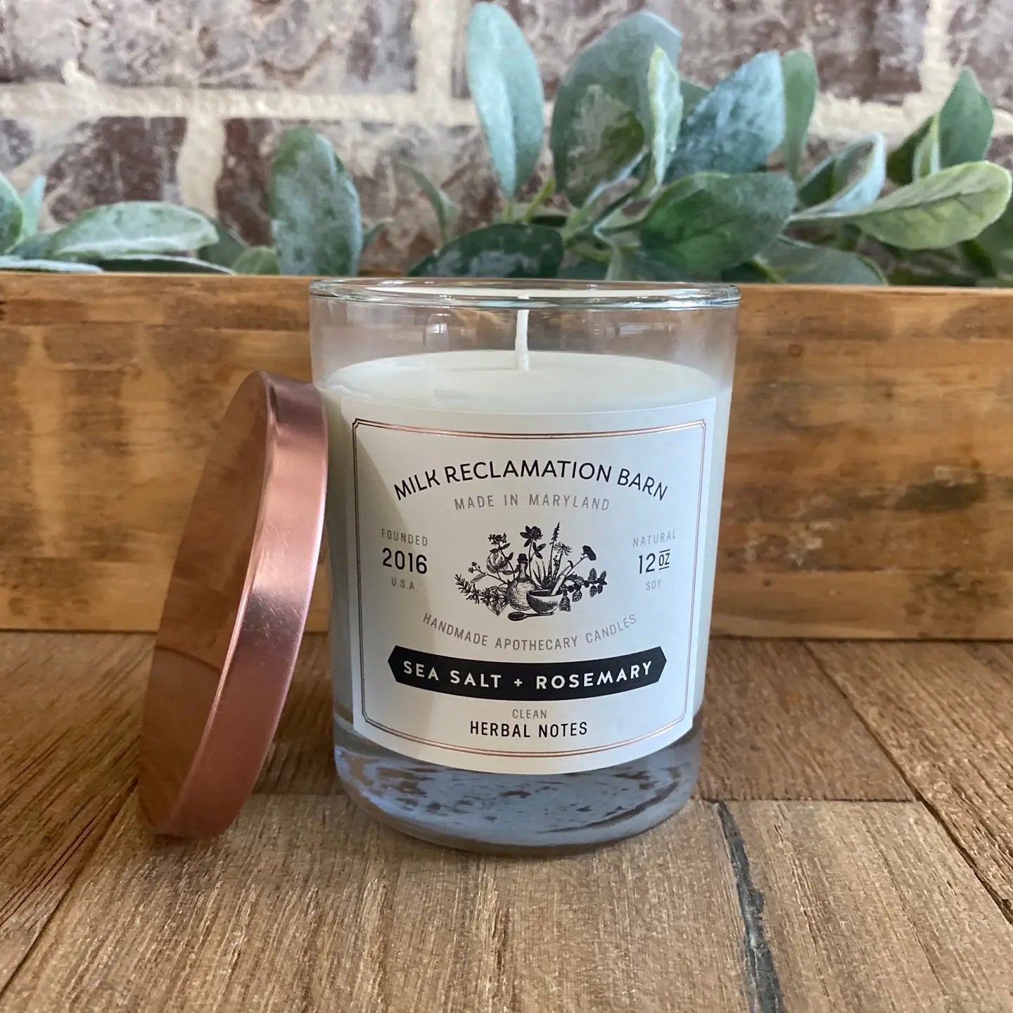 Copper Top Botanical Candle 9 oz-Camomile+Neroli