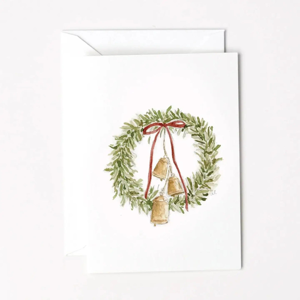Bell Wreath Mini Enclosure Notecard