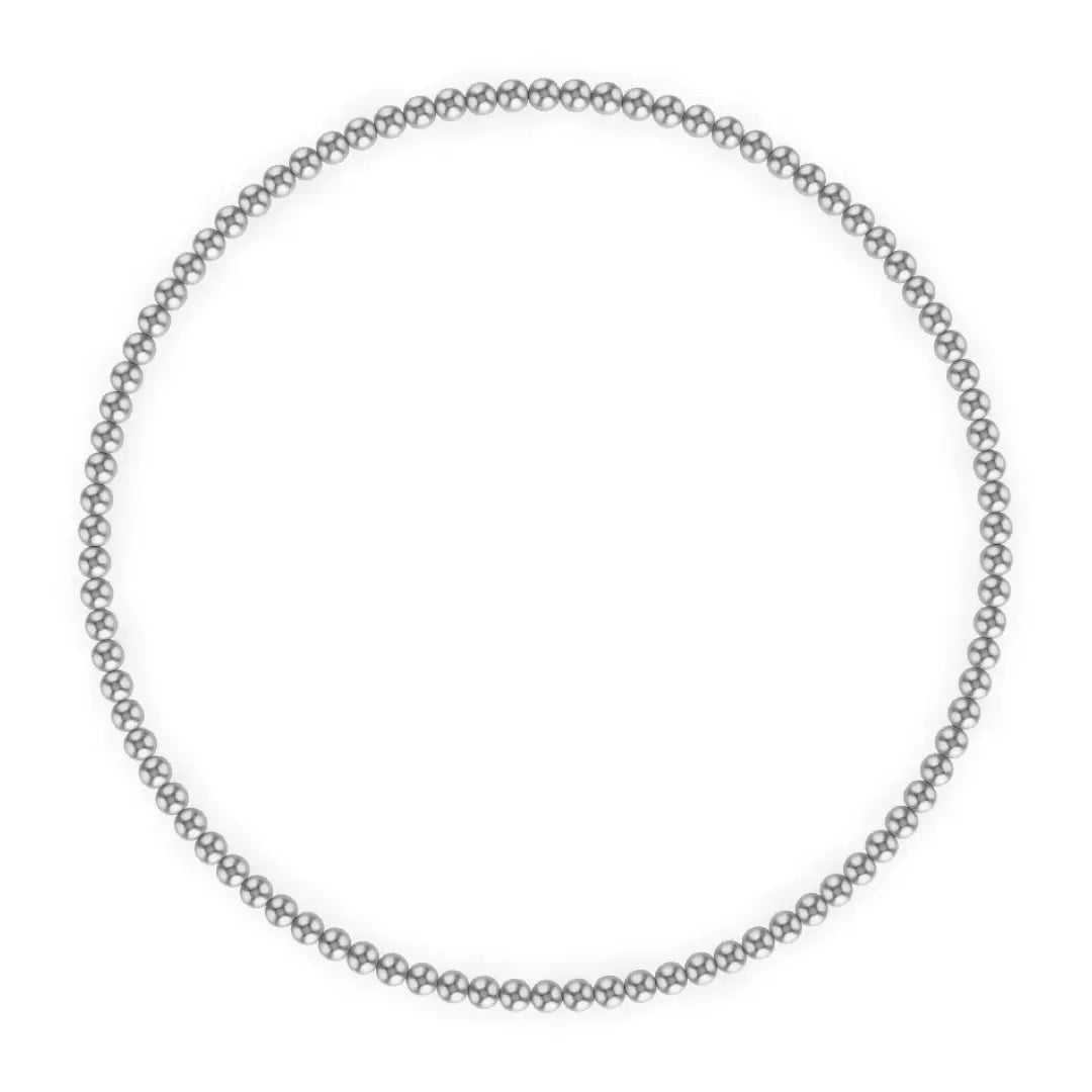 Kylar Mack 2mm Silver Ball Bracelet