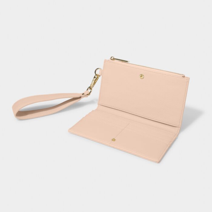 Katie Loxton Zana Wristlet Purse-Nude Pink