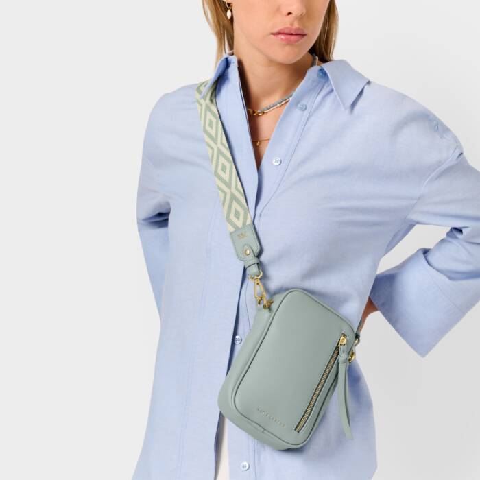 Hallie Small Crossbody Bag-Duck Egg Blue