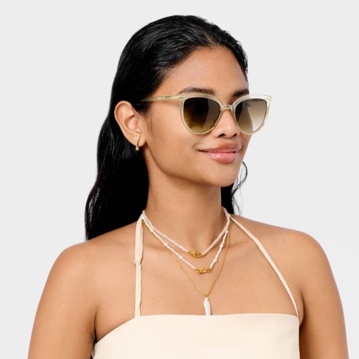 Katie Loxton Ravello Sunglasses-Nude Transparent
