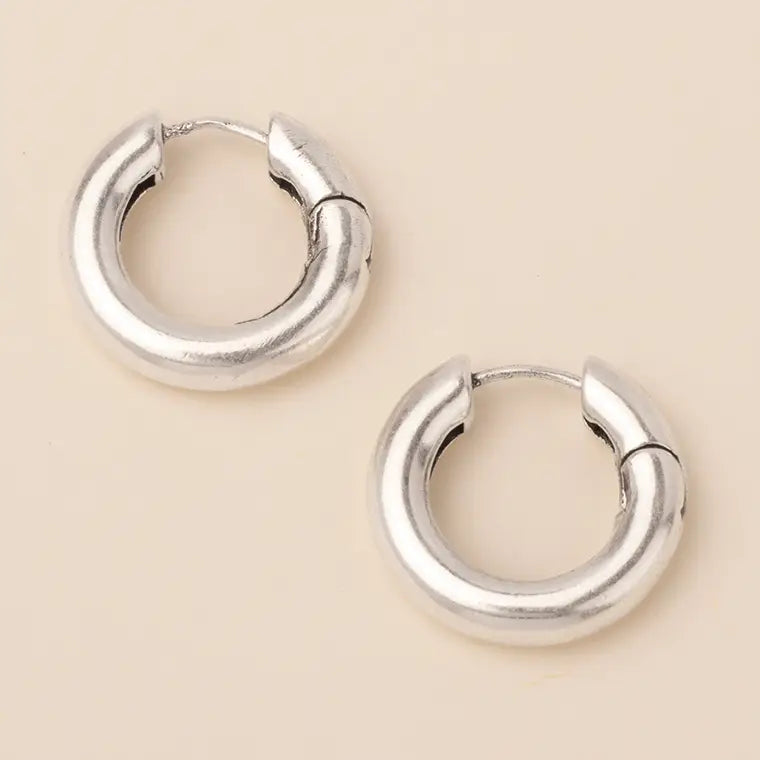 Refined Earring Collection - Stellar Hoop/Silver