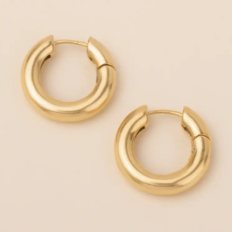 Refined Earring Collection - Stellar Hoop/Gold