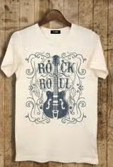 Rock N Roll T-Shirt-Ivory