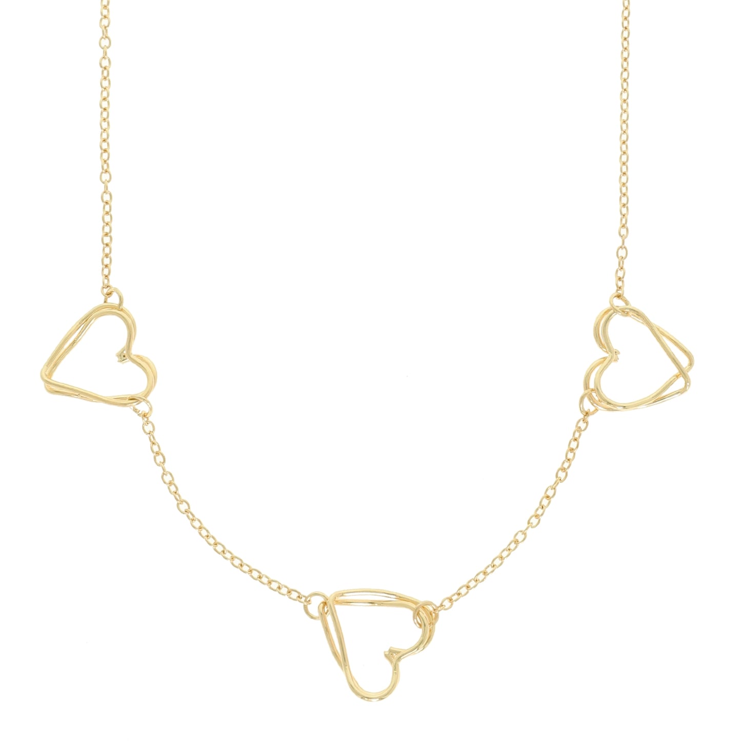 Multi Heart Pendant Necklace