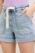 Lana High Waist Cuff Jogger Shorts