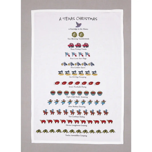 A Texas Christmas Kitchen Towel - David Price