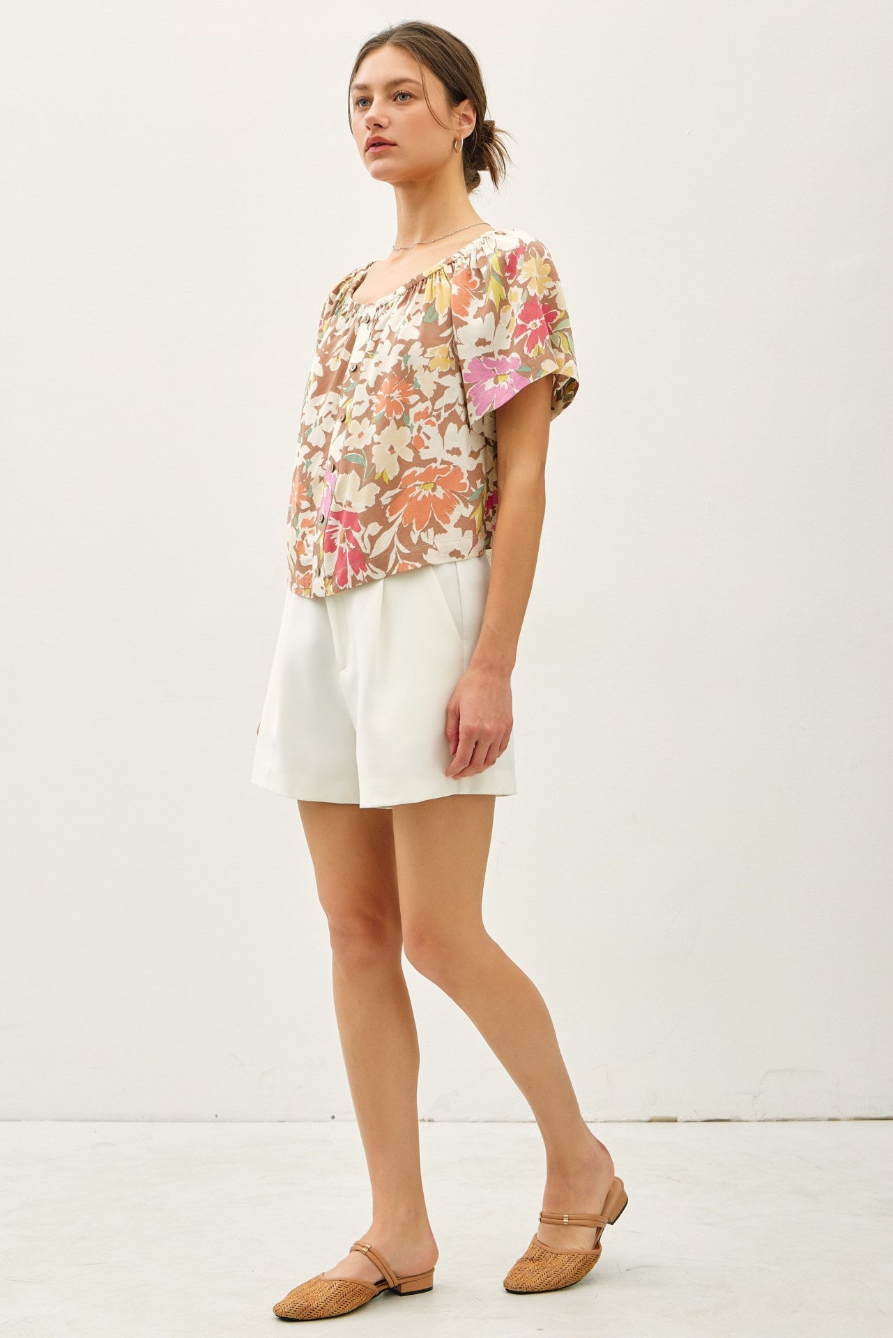 Kahlia Flutter Sleeve Top
