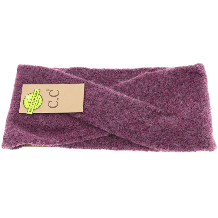Soft Crossed C.C Eco-Friendly Fashion Headband-Assorted Colors