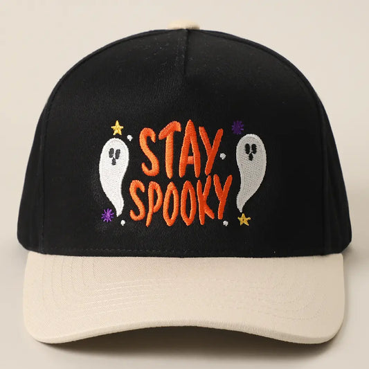Stay Spooky Embroidered Two-Tone Baseball Cap