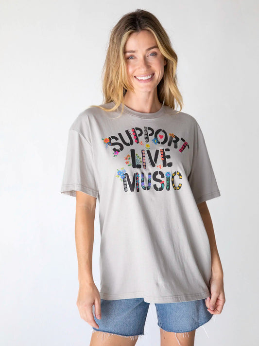 Support Live Music T-Shirt-S