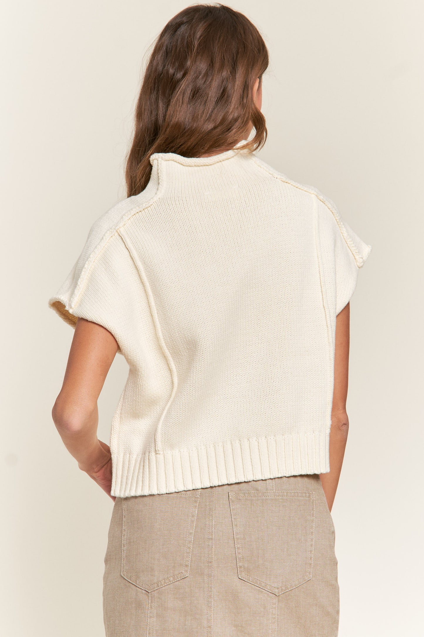 Champery Ivory Vest Sweater