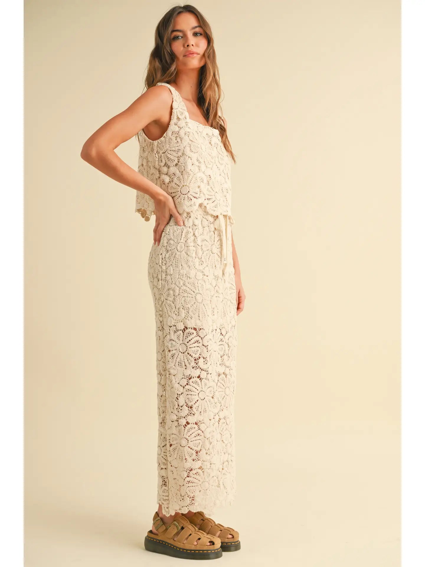 Tropea Flower Crochet Sleeveless Top
