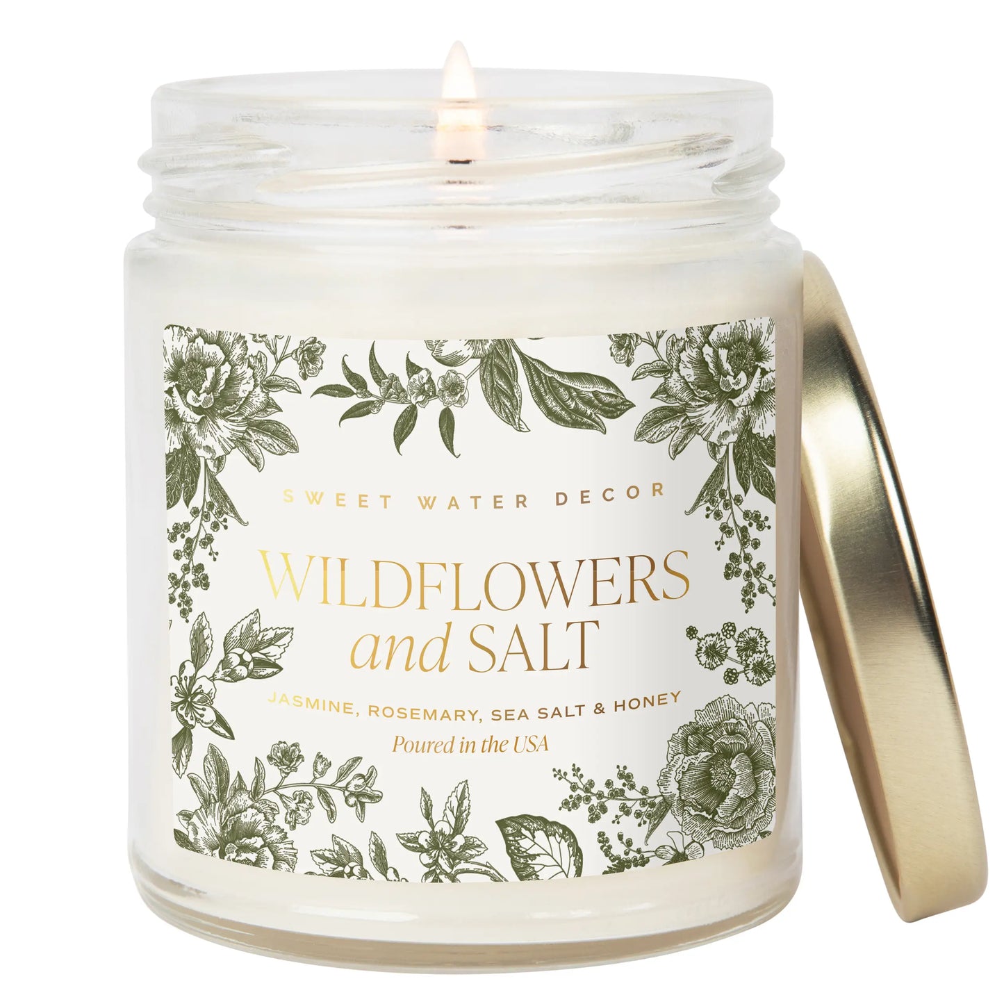Wildflowers and Salt 9 oz Soy Candle Foil