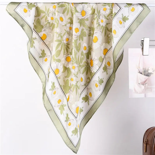 Spring Meadow Daisy Silky Feel Banada Scarf
