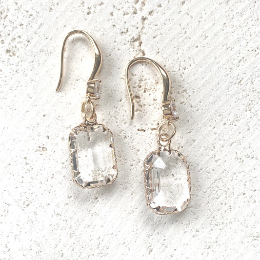 Gold Crystal Earrings