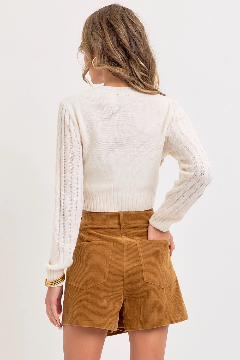 Bernie Corduroy Skort-Brown