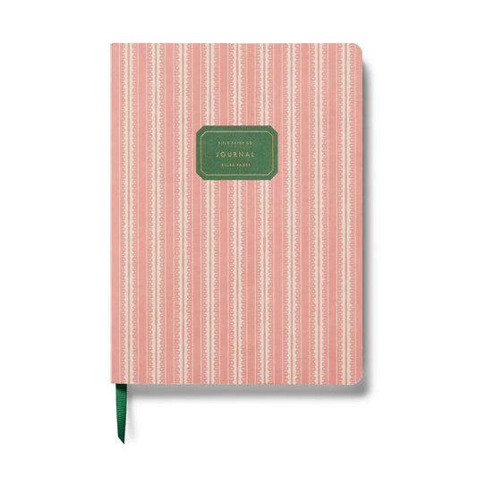 Pinking Stripe Softcover Journal