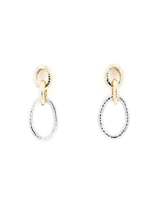 Nela Gold Silver Earrings