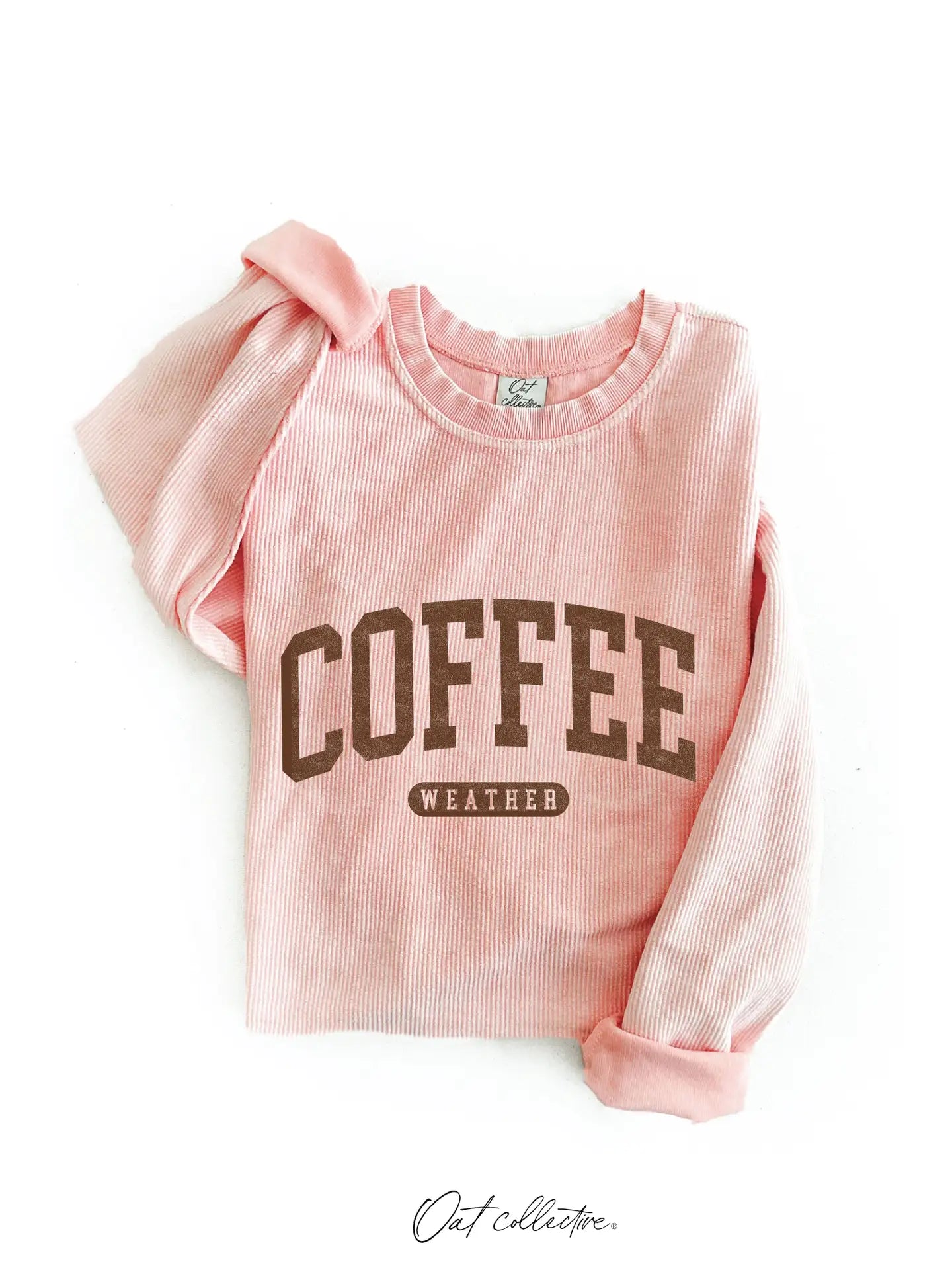 Coffee Weather Thermal Vintage Pullover-Urban Pink