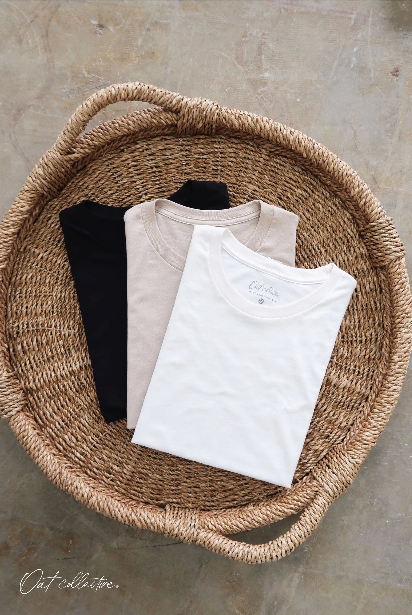 OC Basic Solid T-Shirt-Vintage White