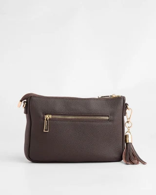 POM POM LONDON CITY SLIM CHOCOLATE PLUM