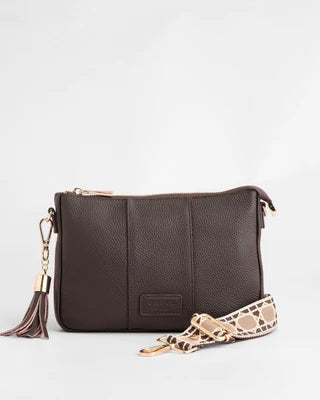 POM POM LONDON CITY SLIM CHOCOLATE PLUM
