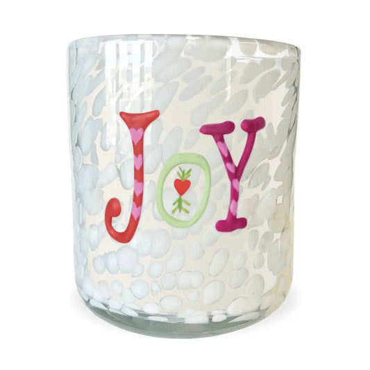 Joy Holiday Confetti Icon 12oz Candle