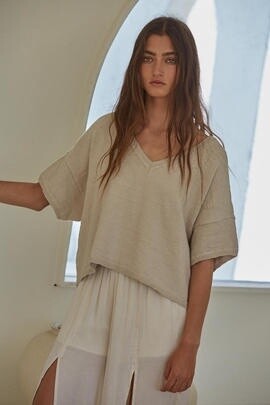 The Lucy Mae Top-Dove Gray