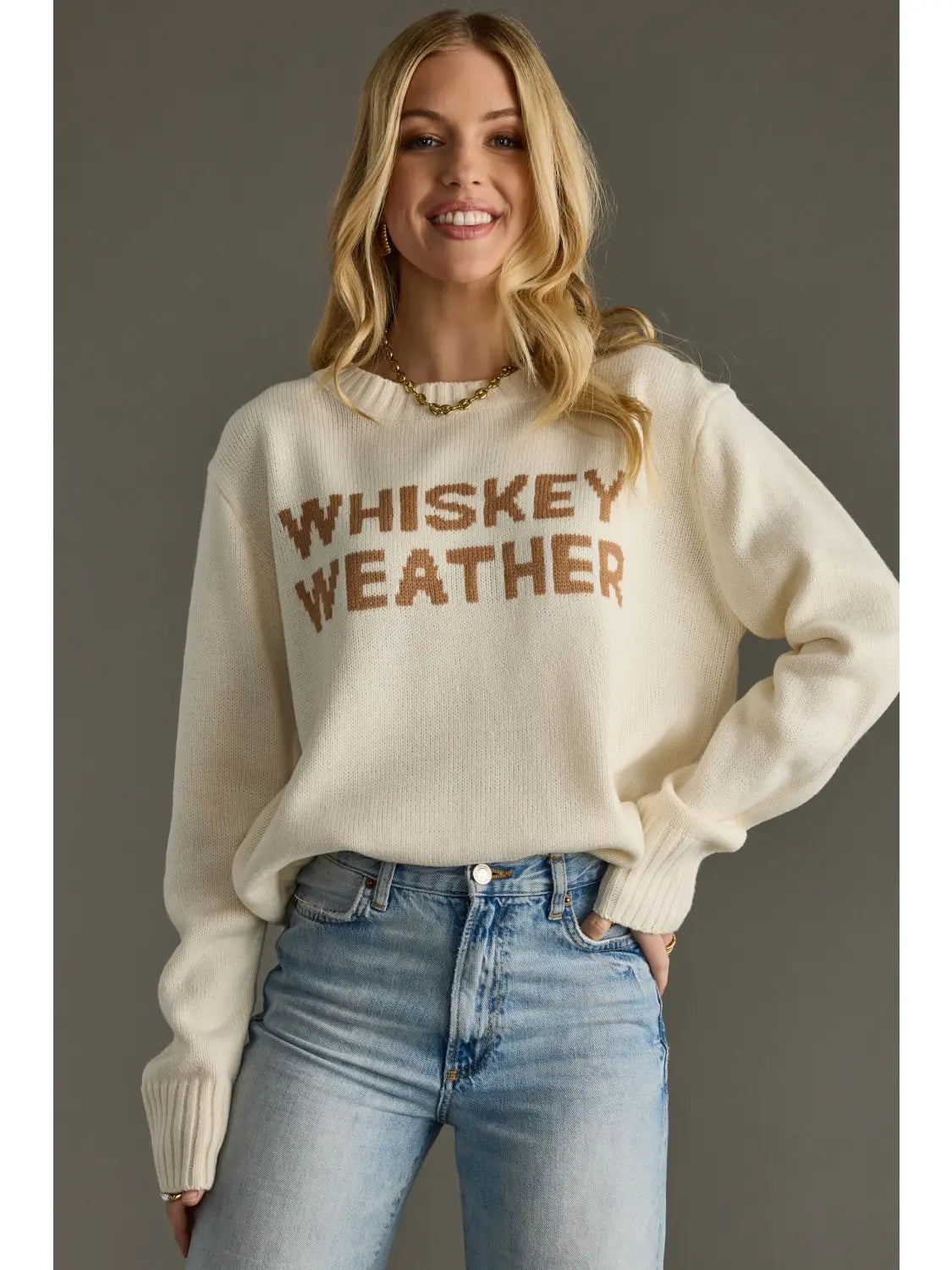 Ivory Whiskey Weather Sweater