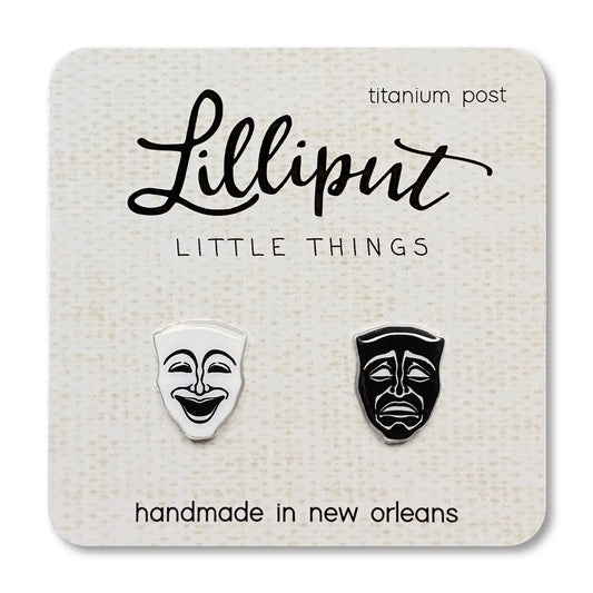 Lilliput Drama Mask Earrings