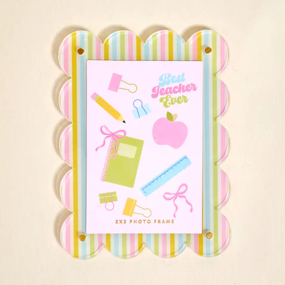 Mini Acrylic Picture Frame Magnet–Color Me Happy